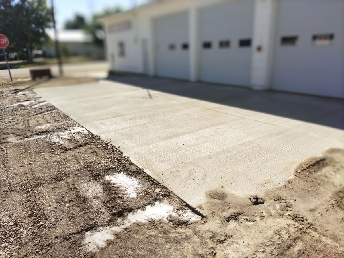 Finished Concrete Pad